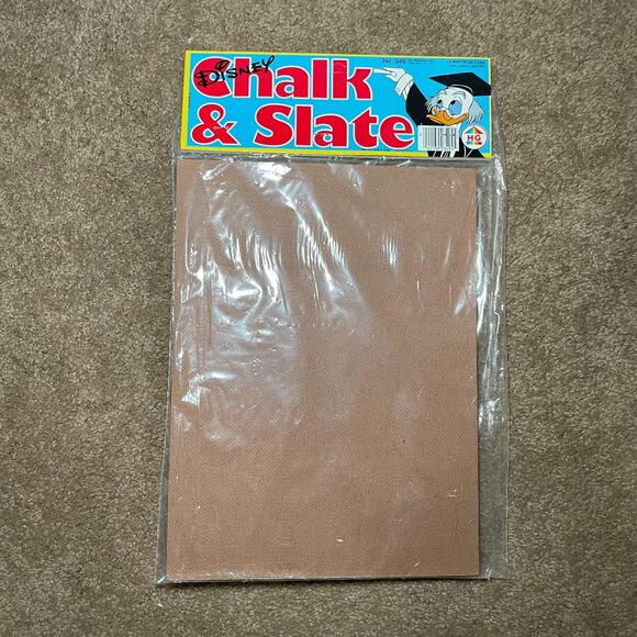 Vintage Disney‎ Chalk and Slate Sealed Board Chalk Eraser Set Mickey Donald Duck - Picture 2 of 4